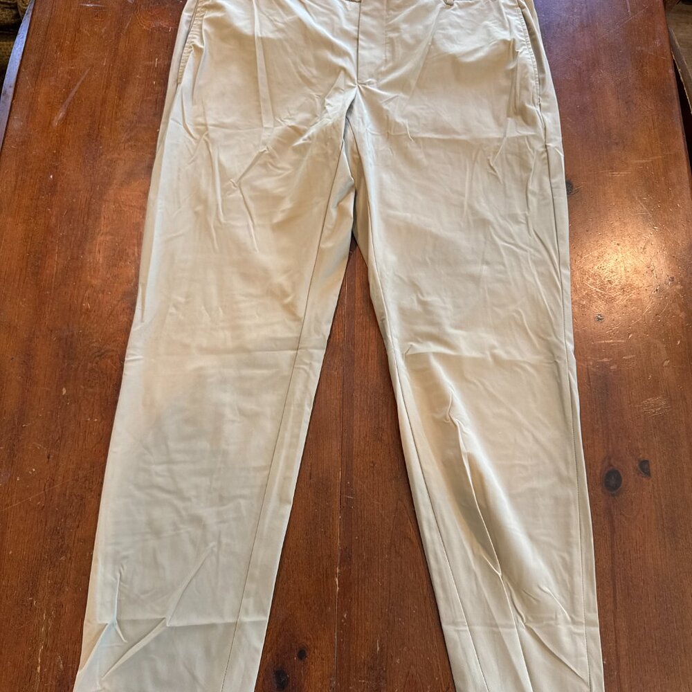 PT Torino Kinetic Fabric Beige Technical Dress Trousers Size 54